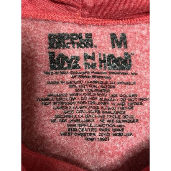 Boyz N The Hood Sweatshirt Vintage Hoodie Mens Red Size Medium Unisex Y2K - Picture 8 of 8